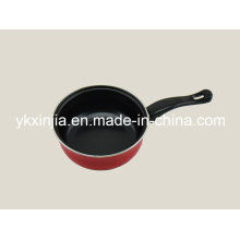 Utensílios de cozinha 16-20 centímetros de aço carbono Non-Stick Sauce Pan com alça de baquelite